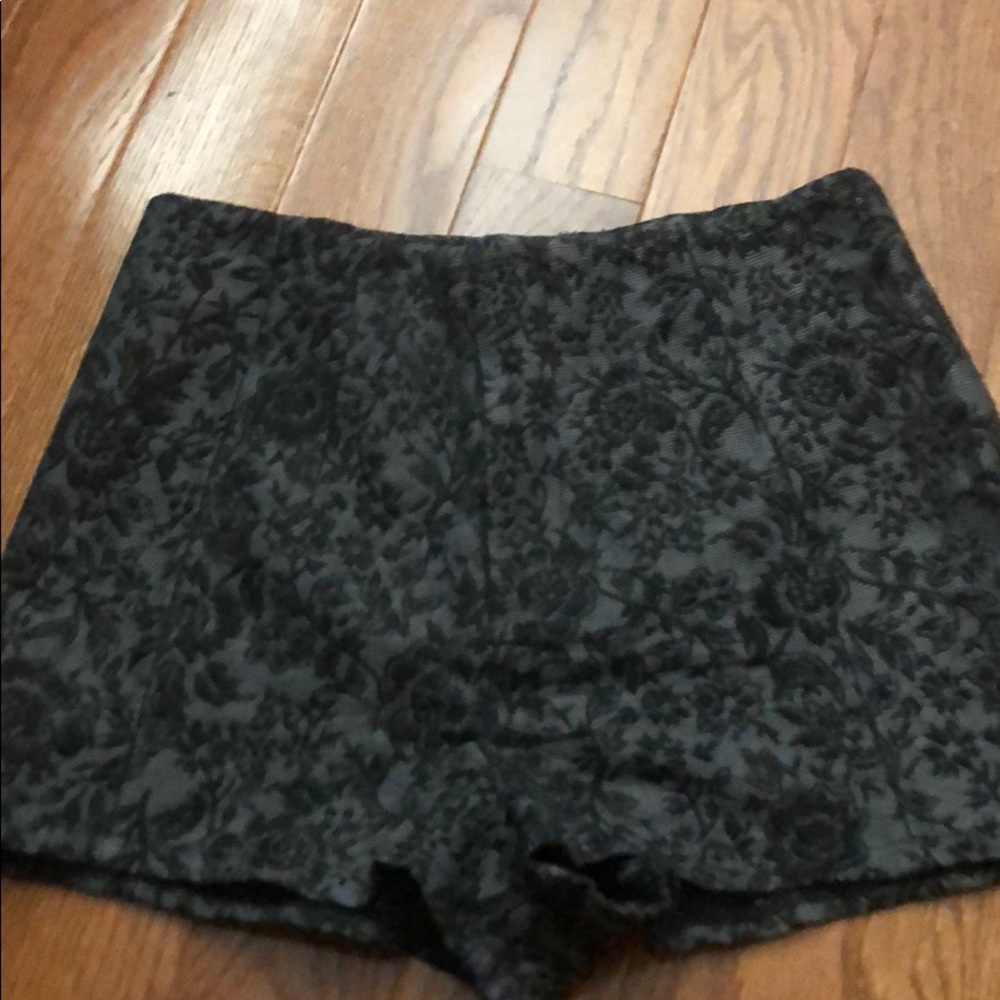 High rise lace shorts